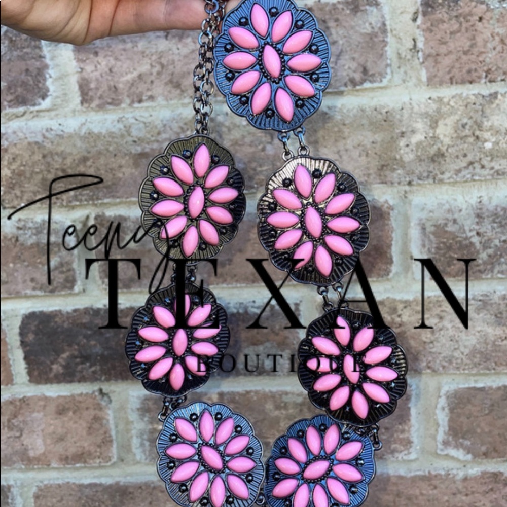 Kids, Toddler Pink Western Concho Belt